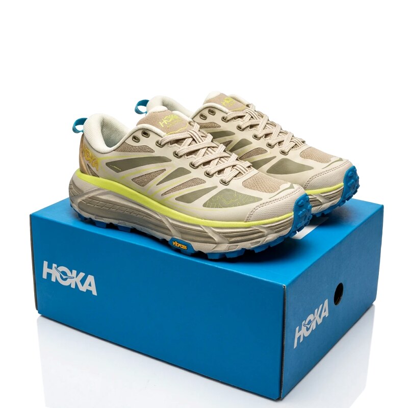 HOKA Caribou Series Outdoor Style Grey-Yellow Shoes
