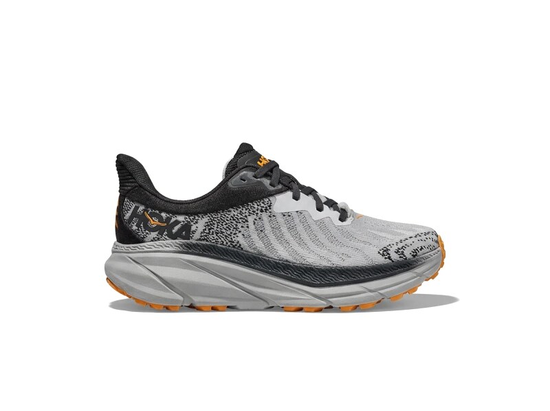 HOKA Racing Grey-Black Sports Running Shoes