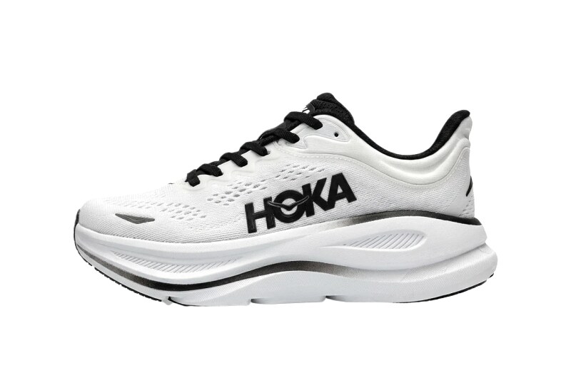 HOKA trendy brand black and white sports shoes