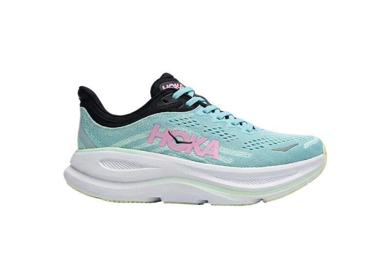 HOKA trendy brand mint green running shoes