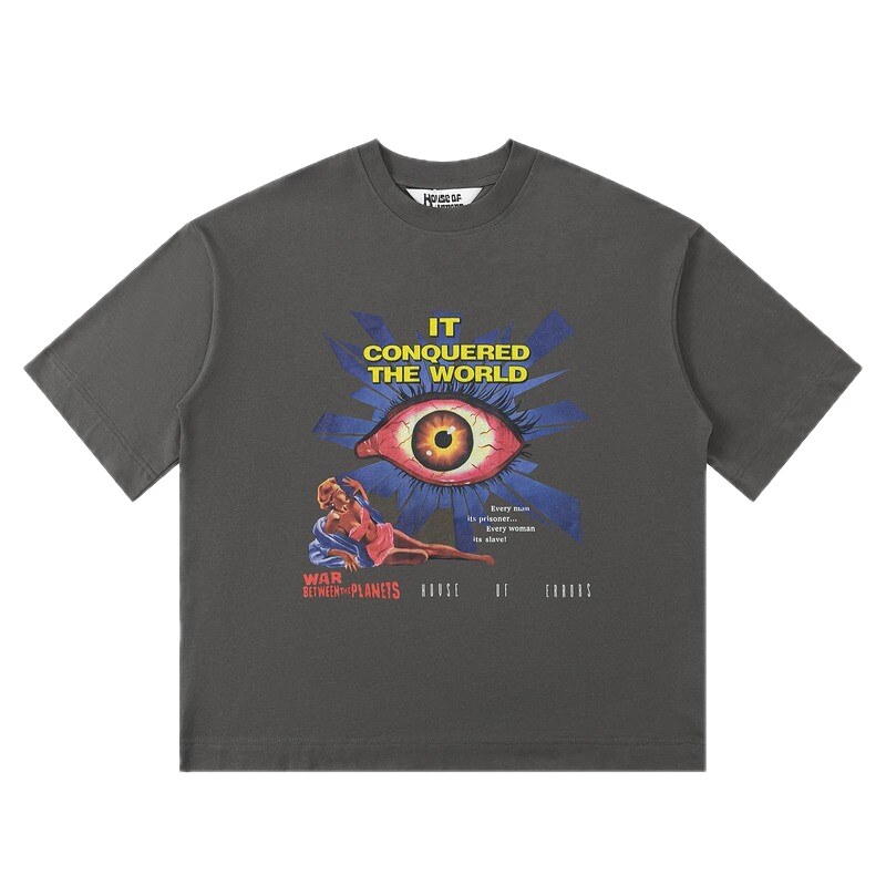 House of Errors Sci-Fi Style Dark Gray T-shirt