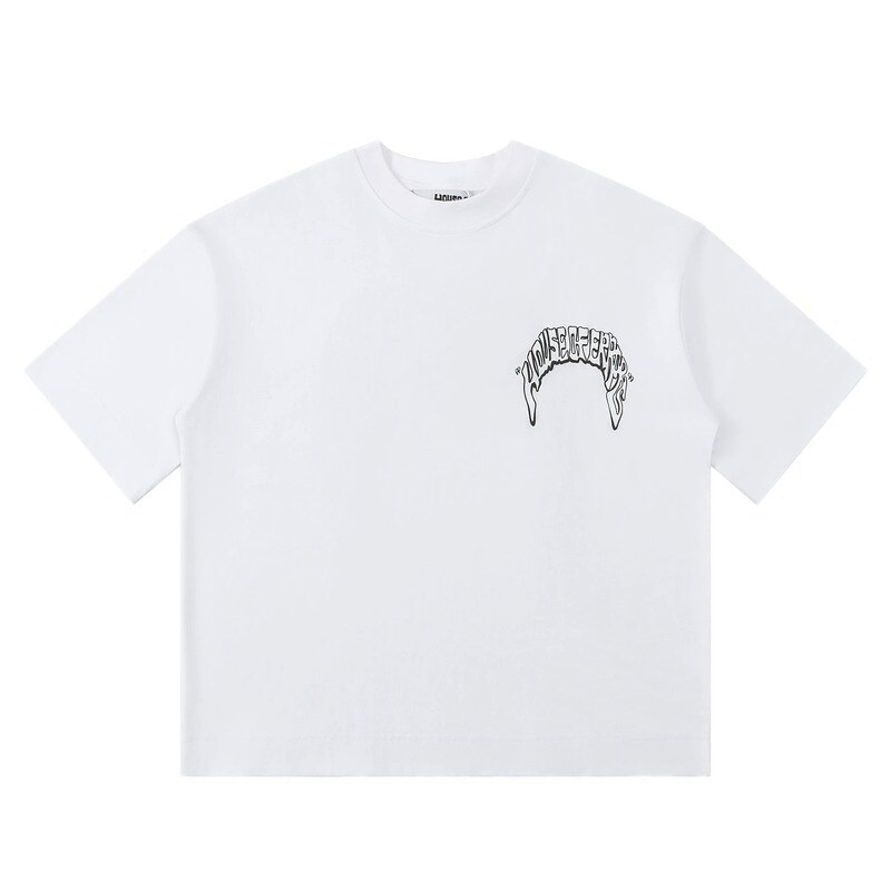 House of Errors Trendy White Short-sleeve Shirt