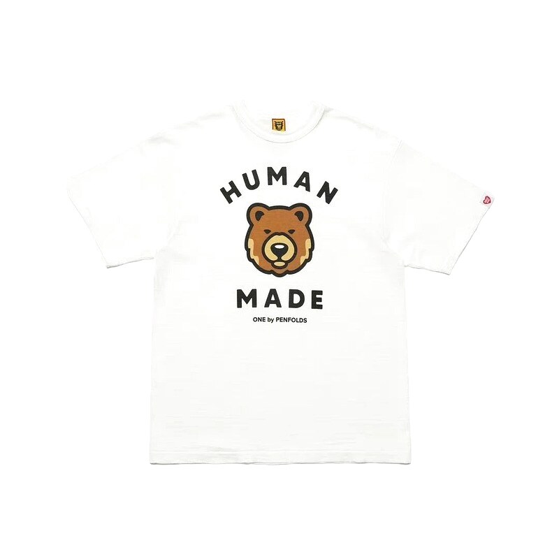 HUMAN MADE Bear Head Japanese Retro White T-Shirt