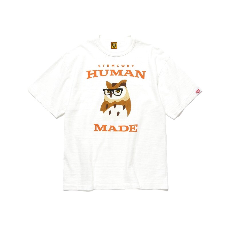 HUMAN MADE Owl Print Vintage White T-Shirt
