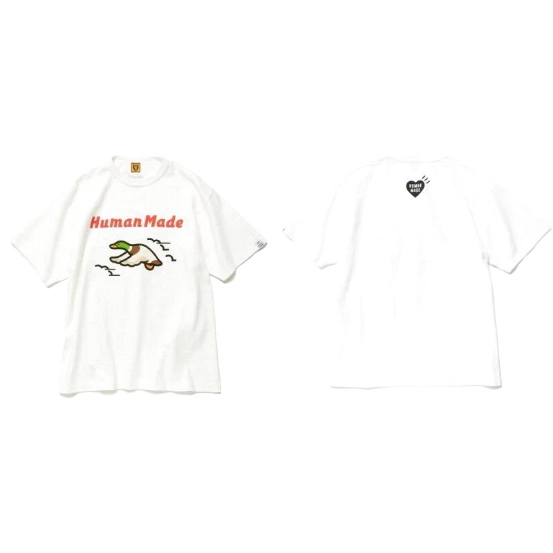 Human Made Premium Style Heart logo T-shirt Black Green Human for Minimal Outfits