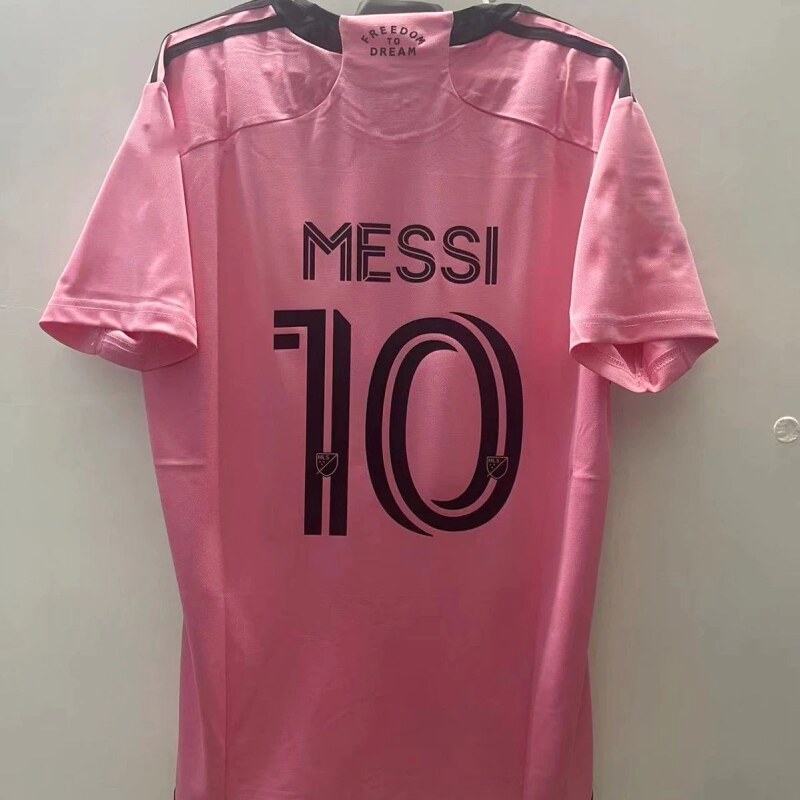 Inter Miami Streetwear Messi #10 soccer jersey Pink Inter Miami with Logo Accent