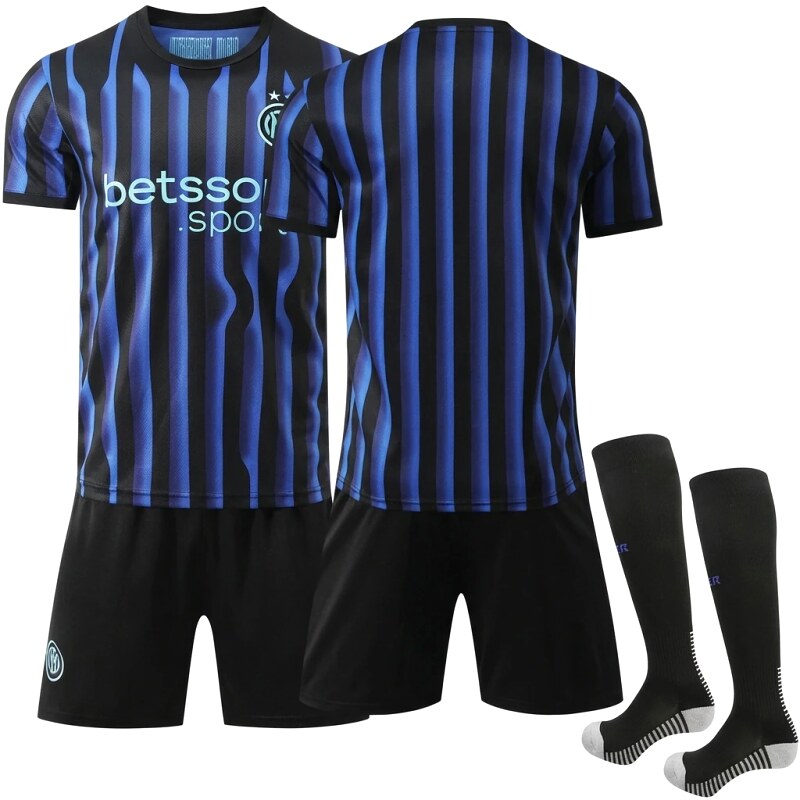 Inter Milan striped sports blue jersey