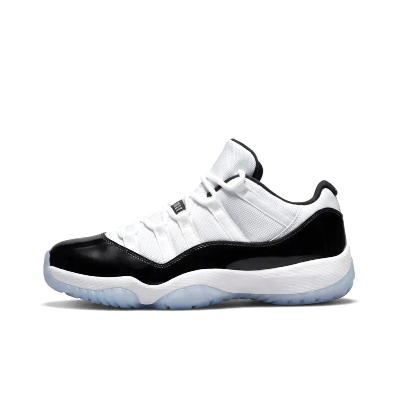 Jordan 11 Black and White Trendy Sports Shoes