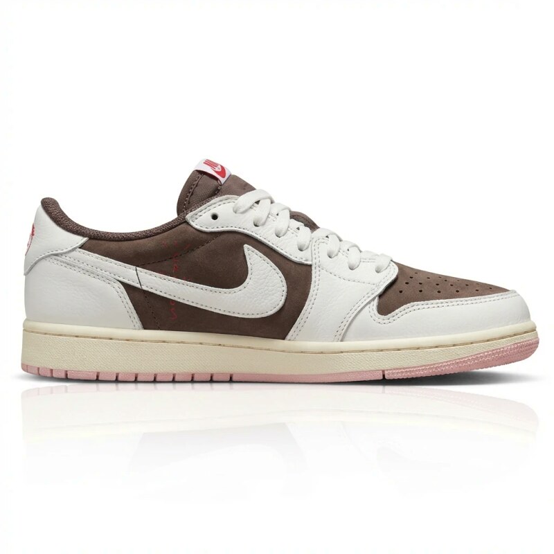 Jordan AJ1 Retro Style White and Brown Shoes