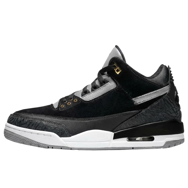 Jordan AJ3 Black and Gray Retro Sports Shoes