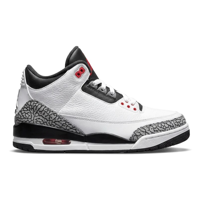 Jordan AJ3 black and white retro style sneakers