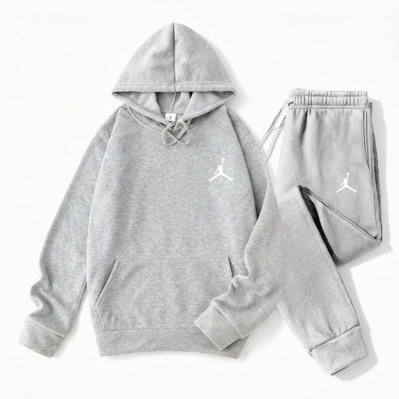 Jordan gray casual sportswear set
