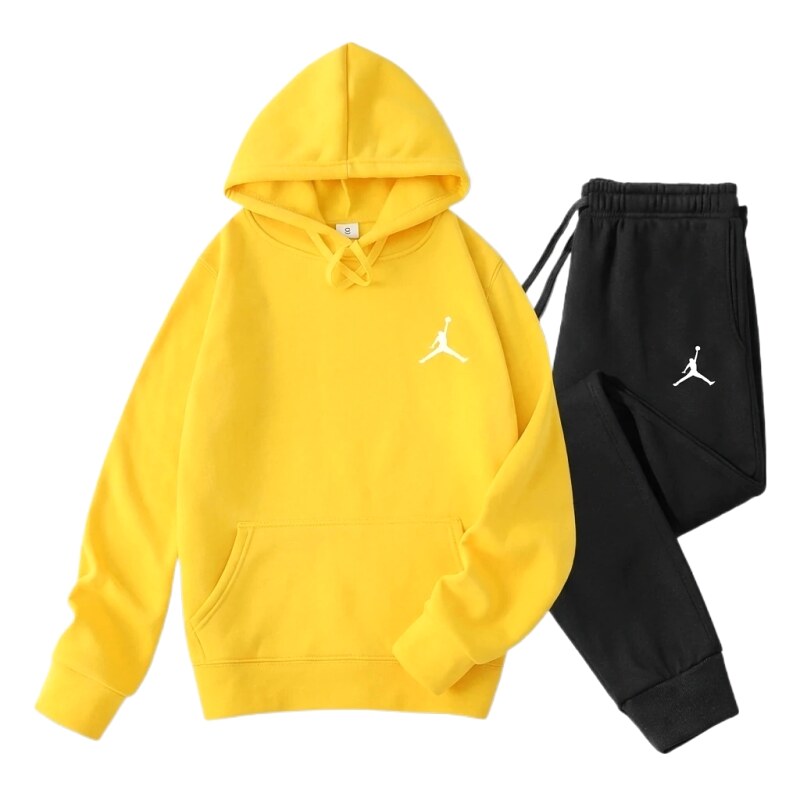 Jordan sporty yellow and black suit