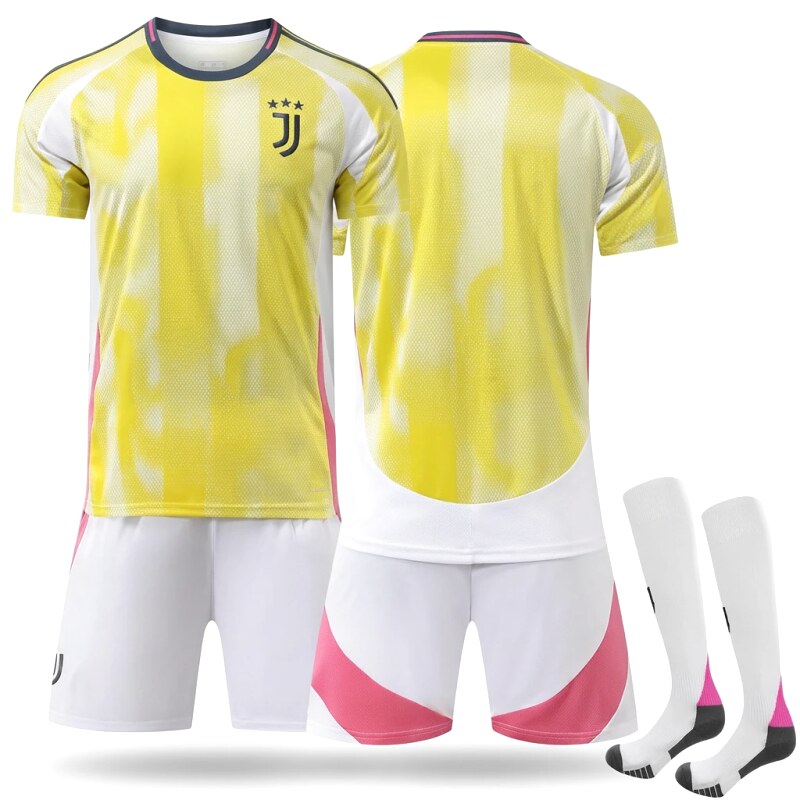 Juventus Yellow and White Trendy Brand Jersey
