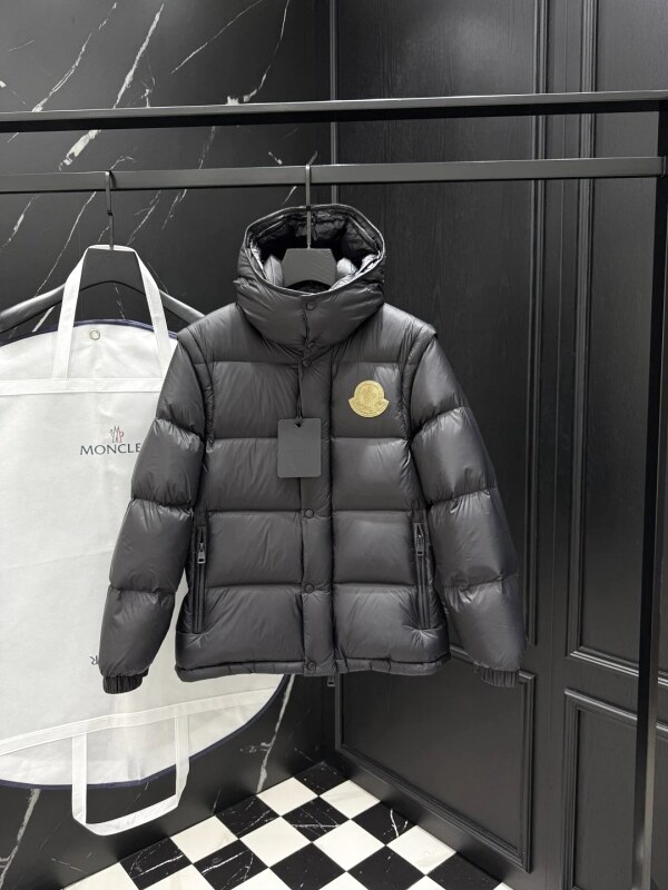 Kids Puffer Jacket in Gray by Moncler