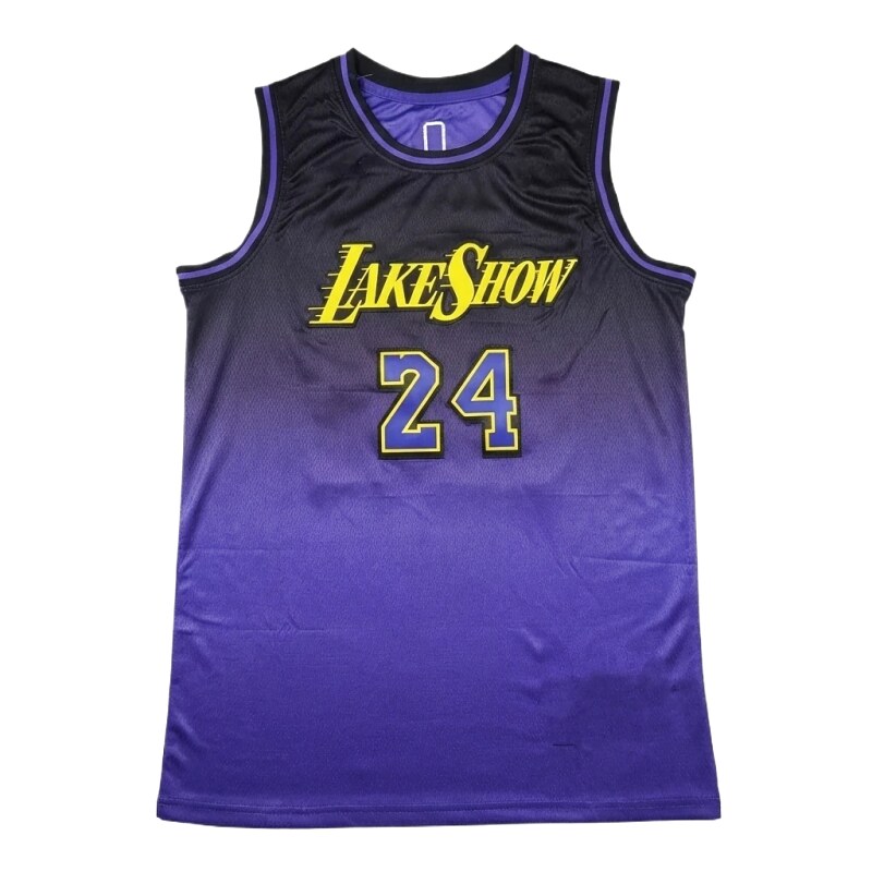 Kobe gradient style black-purple basketball jersey