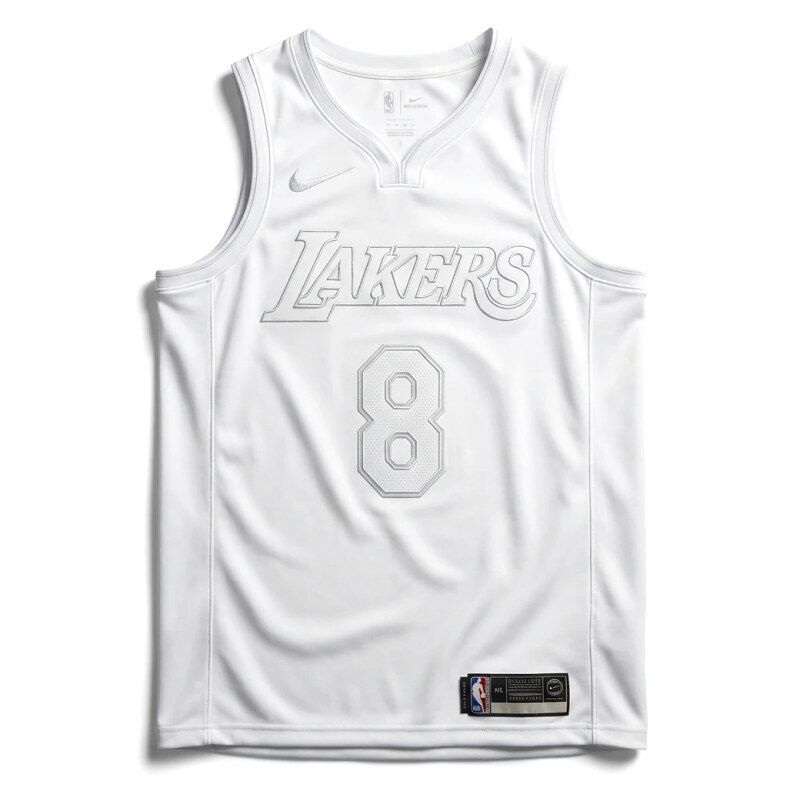 Kobe Lakers retro-style white tank top