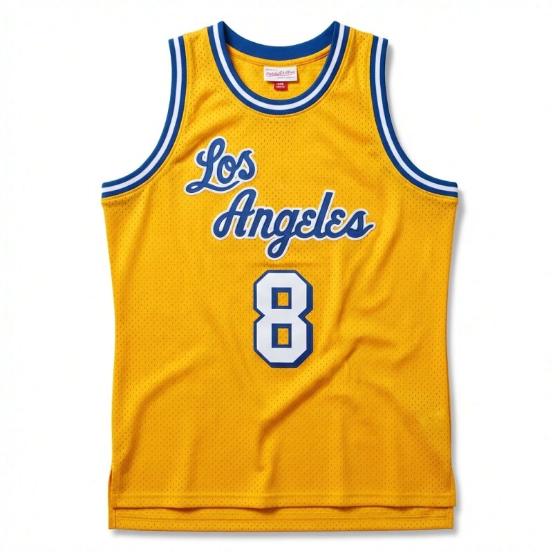 Kobe Los Angeles retro-style yellow jersey
