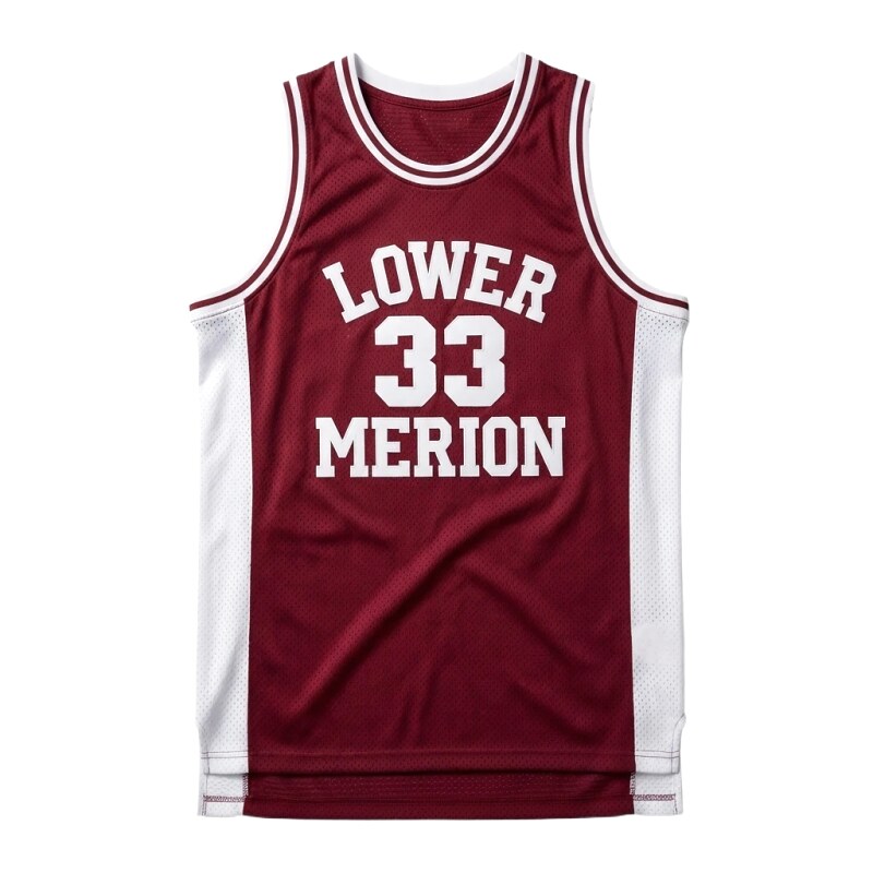 Kobe retro-style burgundy jersey