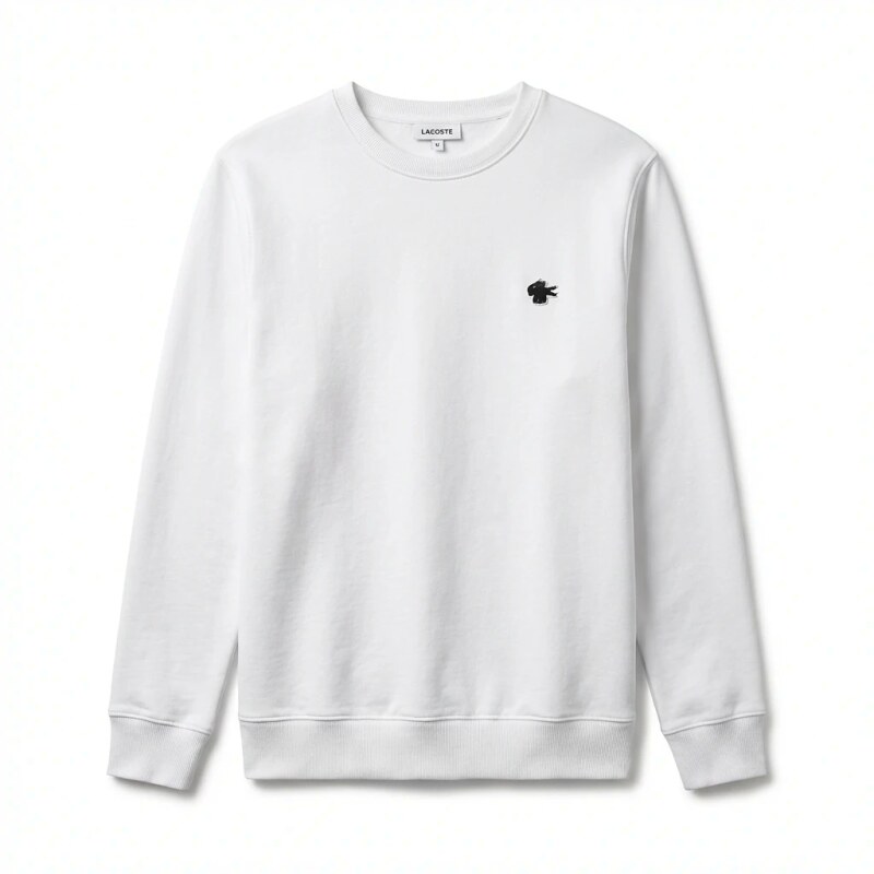 Lacoste simple style white sweatshirt