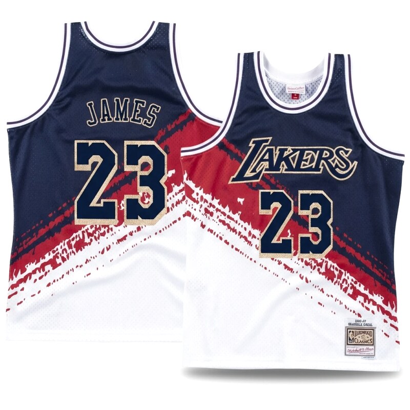 LBJ Lakers retro-style jersey