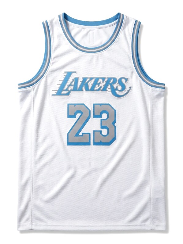 LBJ Lakers retro white jersey