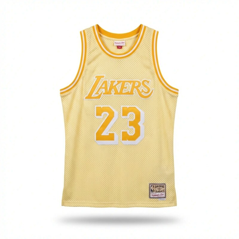 LBJ Lakers retro yellow jersey