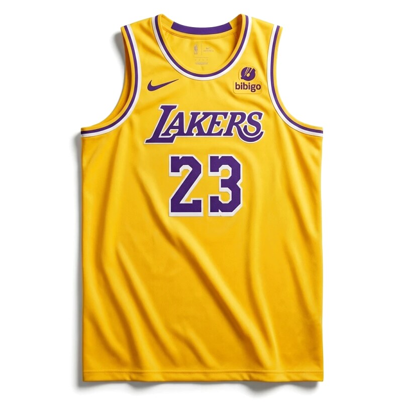 LBJ Lakers retro yellow jersey