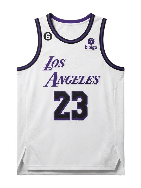 LBJ Los Angeles retro-style jersey