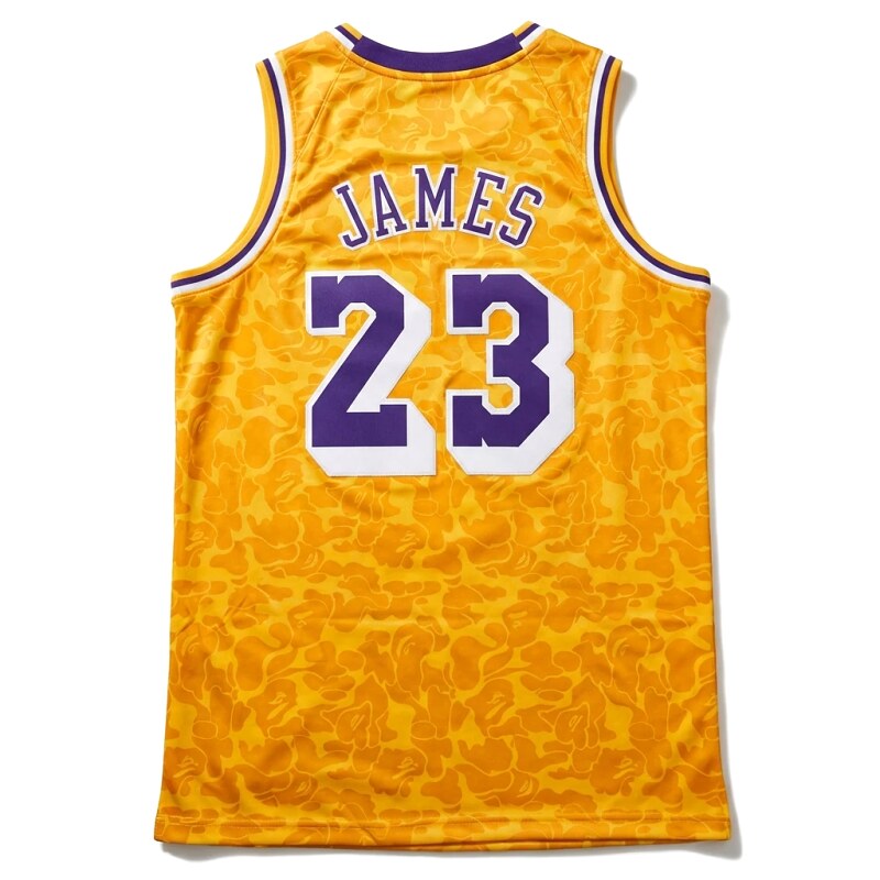 LBJ No. 23 camouflage-style jersey