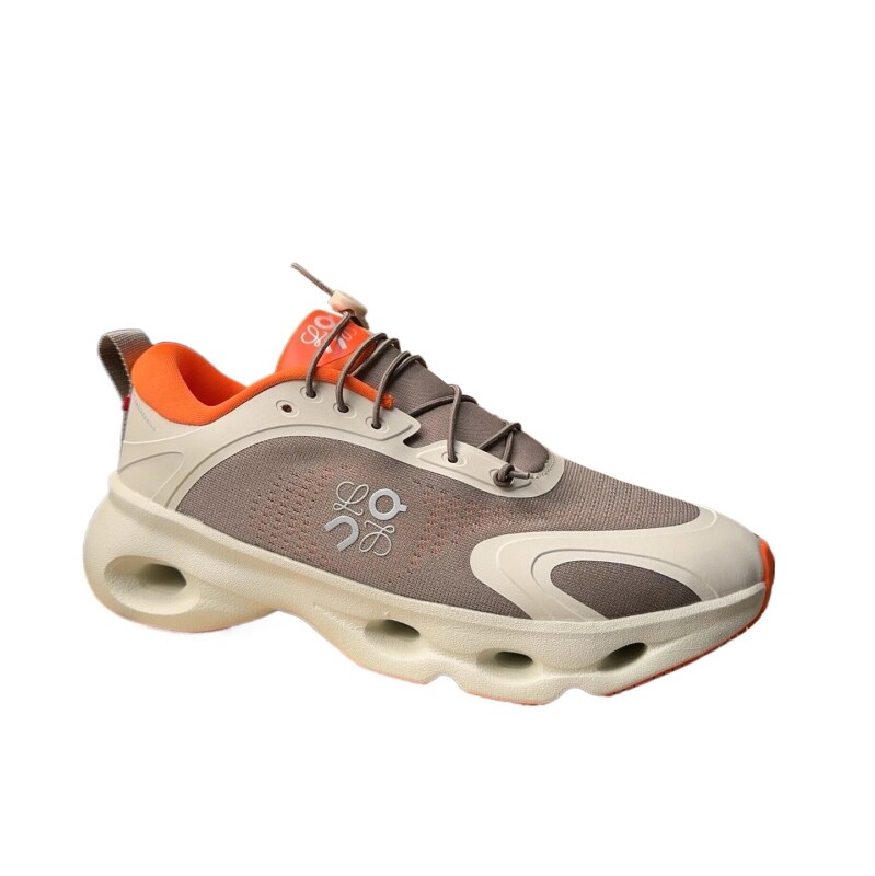 LOEWE casual style orange and gray sports shoes