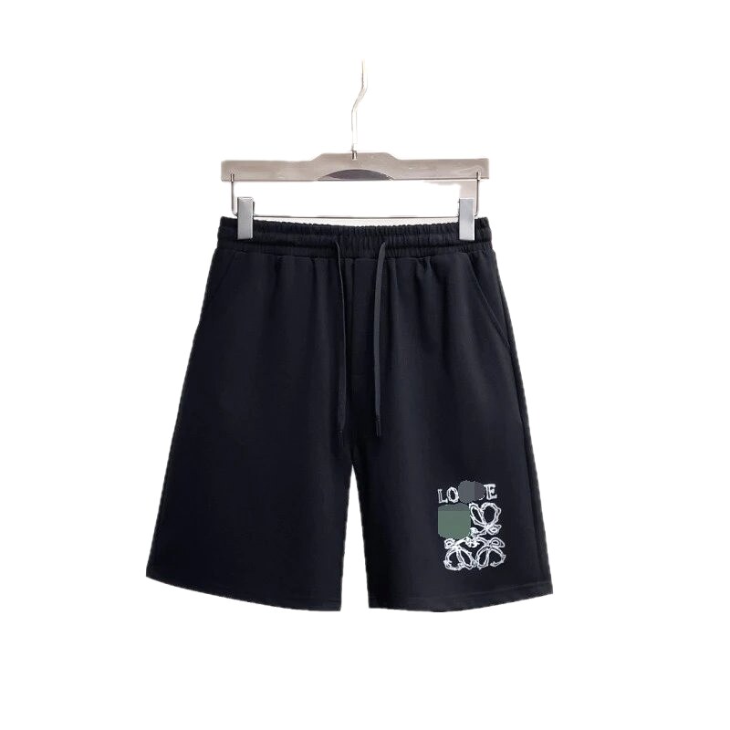 LOEWE Printed Casual Style Black Shorts