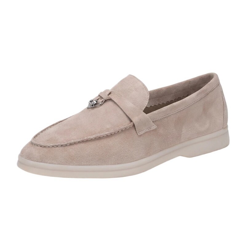 Loro Piana casual light beige loafers