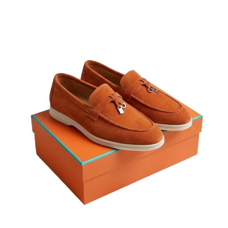 Loro Piana loafers, brown, stylish