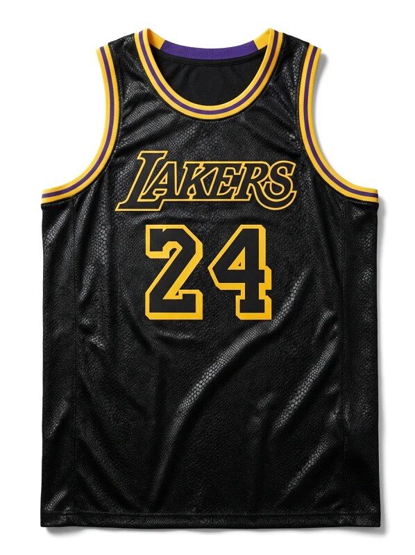 Los Angeles Lakers No. 24 black jersey.