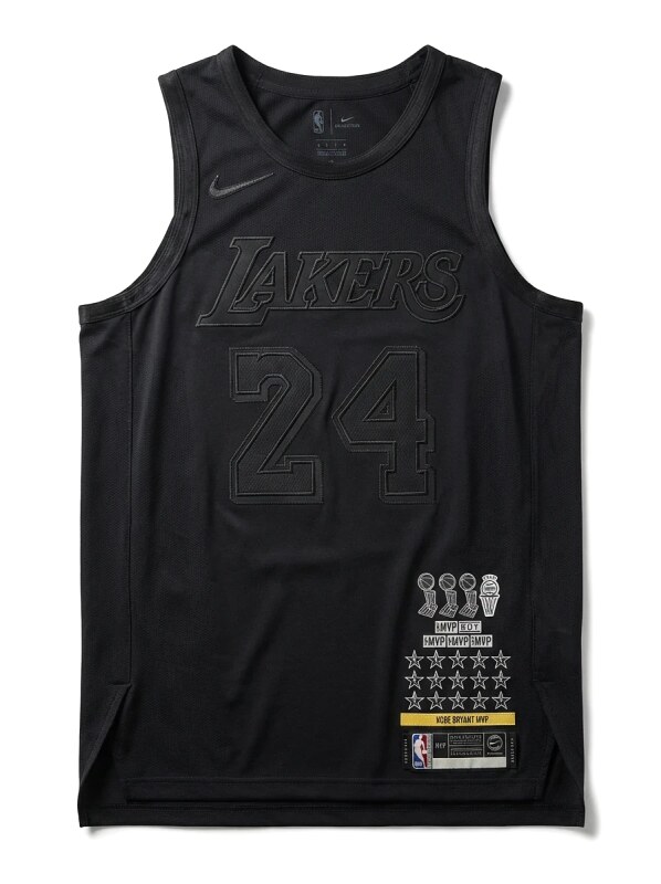 Los Angeles Lakers No. 24 black vest