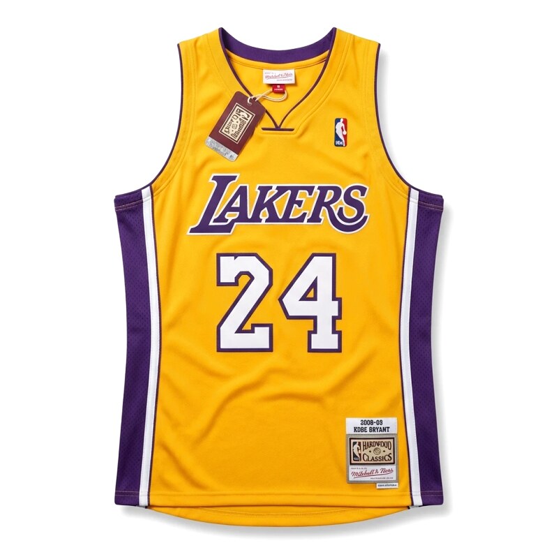 Los Angeles Lakers No. 24 yellow jersey