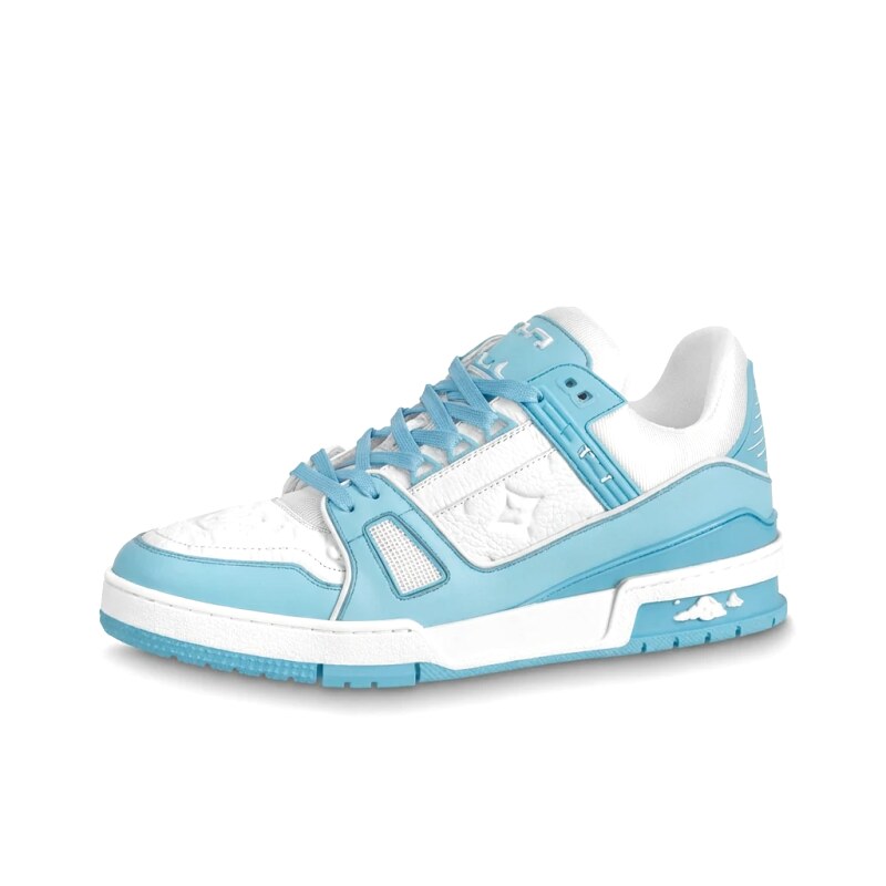 Louis Vuitton blue and white casual sports shoes