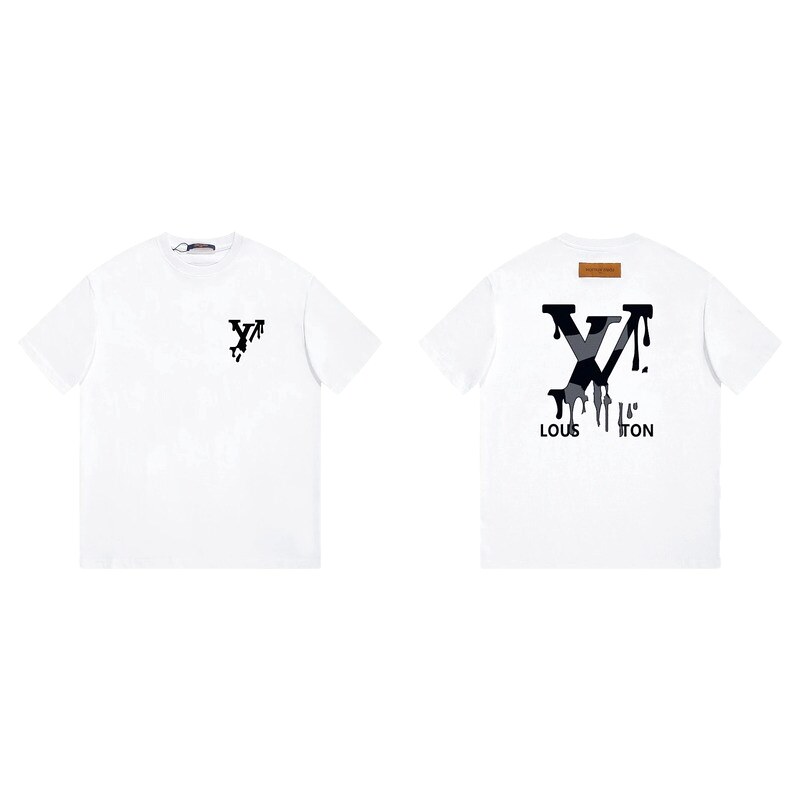 Louis Vuitton Graffiti Trend Style White T-shirt