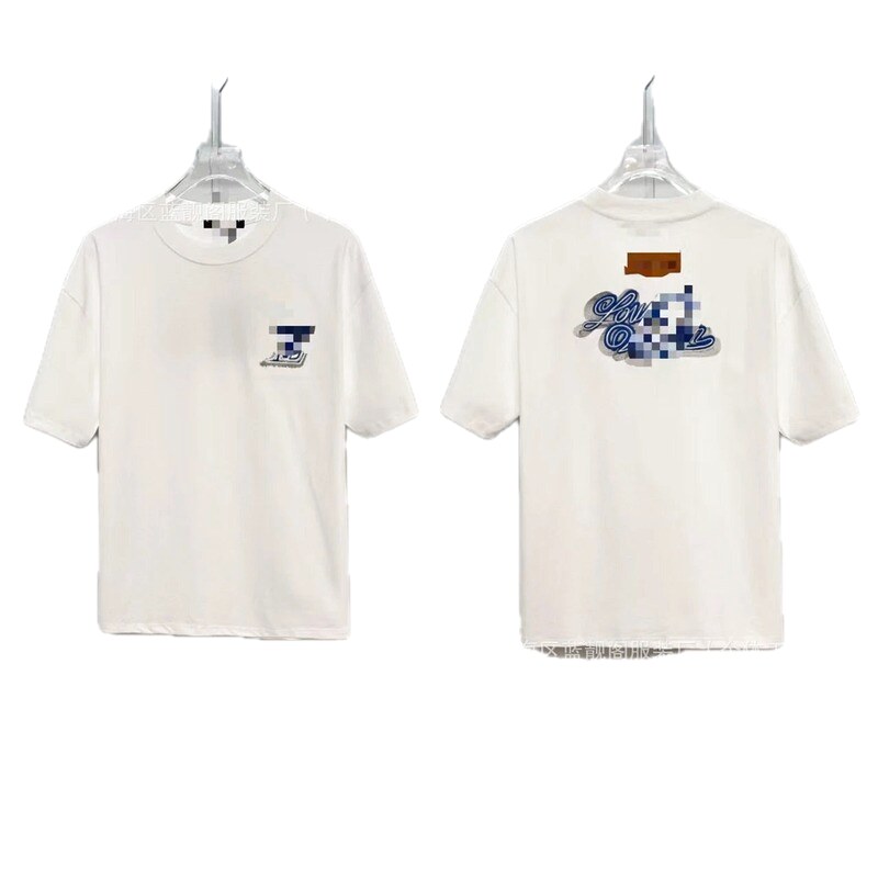 Louis Vuitton Letter Print Trendy Style White T-Shirt