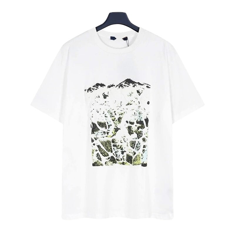 Louis Vuitton Monogram Landscape Casual Style White T-Shirt