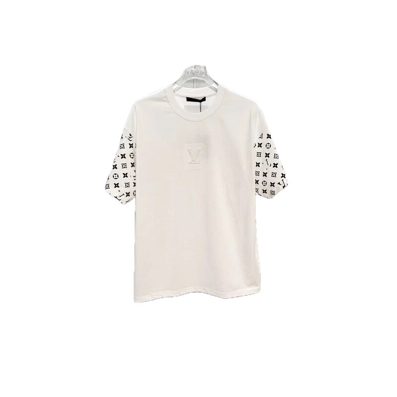 Louis Vuitton Monogram Patchwork Street-Luxury Style White T-Shirt