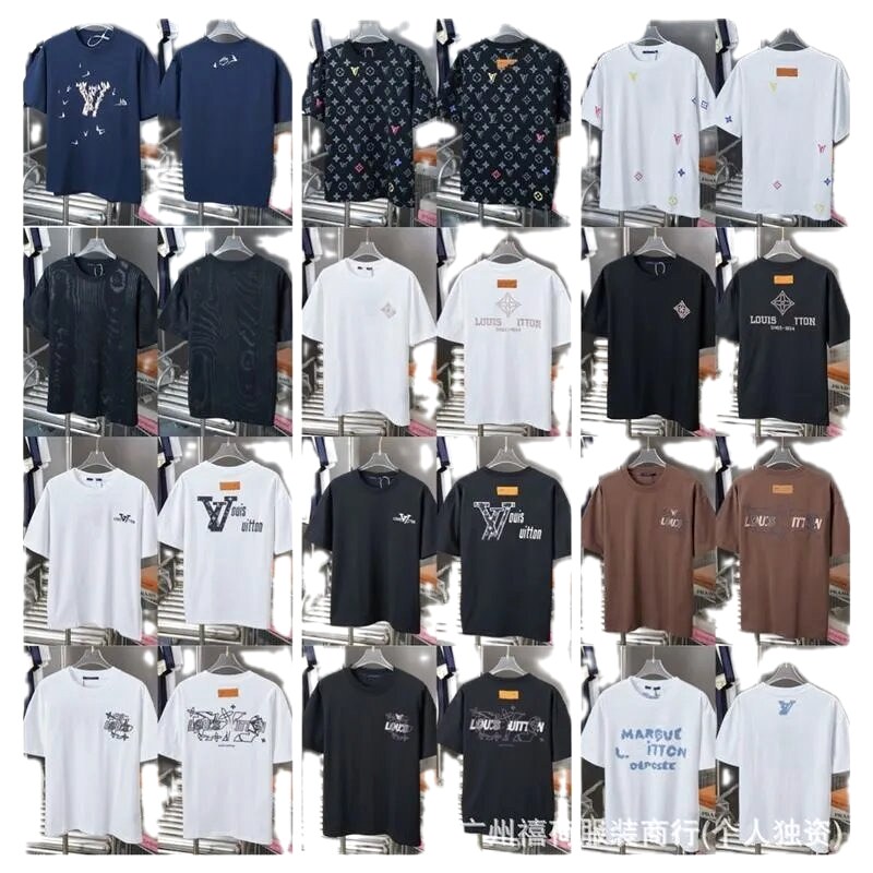 Louis Vuitton Monogram Trendy Multi-color Short-sleeve T-Shirt