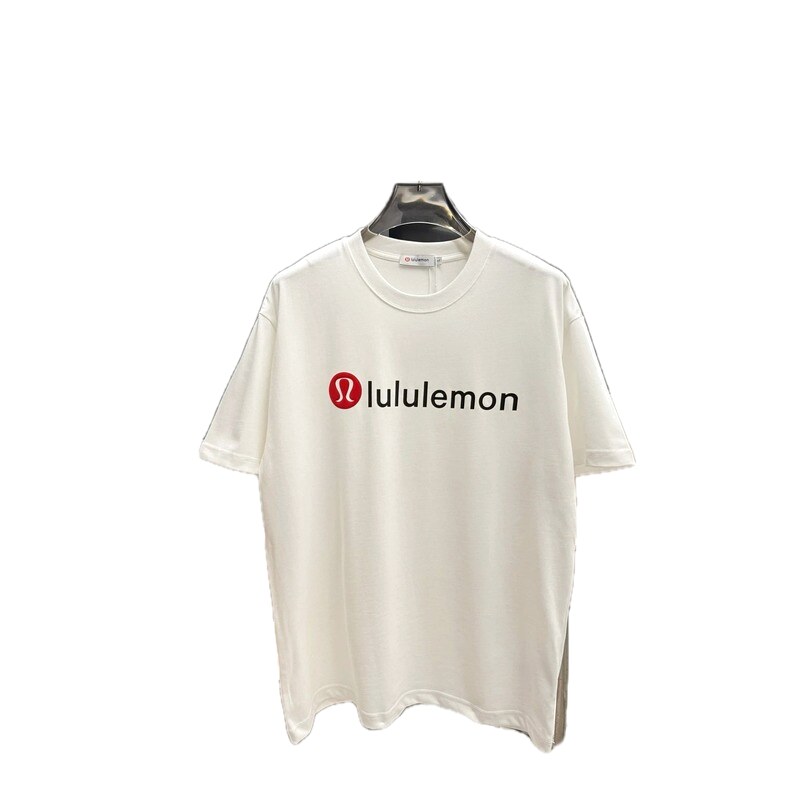 lululemon printed casual style white short-sleeve T-shirt