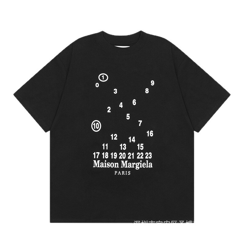 Maison Margiela Digital Print High Street Black T-Shirt