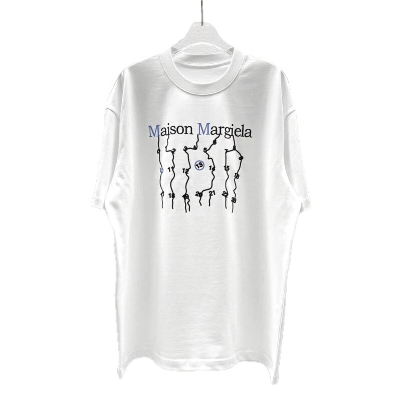 Maison Margiela Digital Trendy Cool Style White T-Shirt