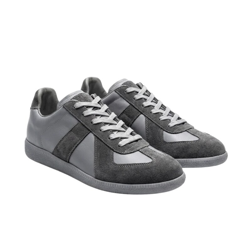 Maison Margiela German military gray sneakers.