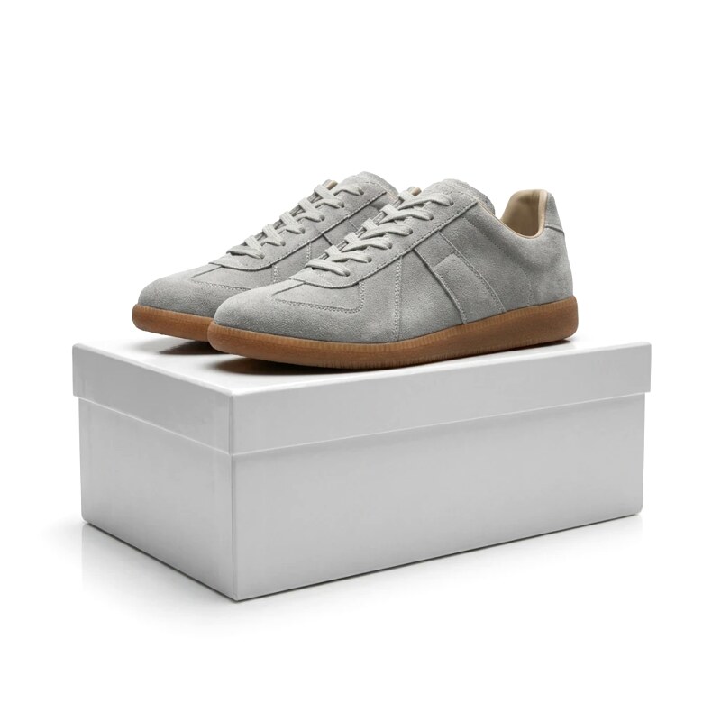 Maison Margiela German training style light gray shoes