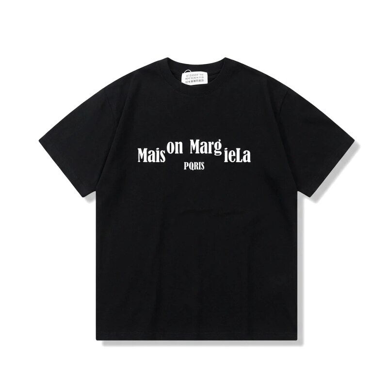 Maison Margiela minimalist style black T-shirt