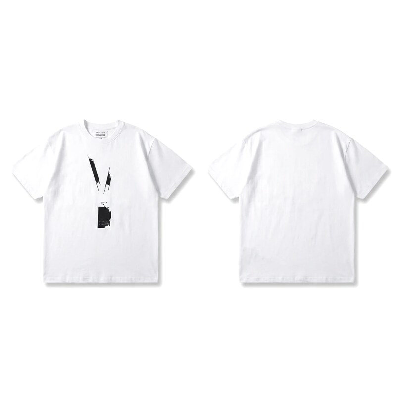 Maison Margiela minimalist style white T-shirt